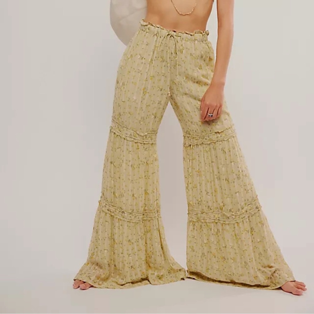 Free People Emmaline Tiered Pull-On Pants